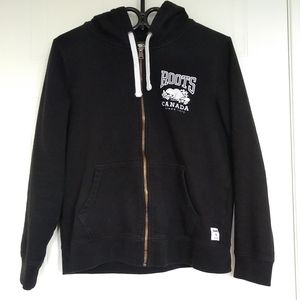 Medium Black Full Zip Roots Hoodie